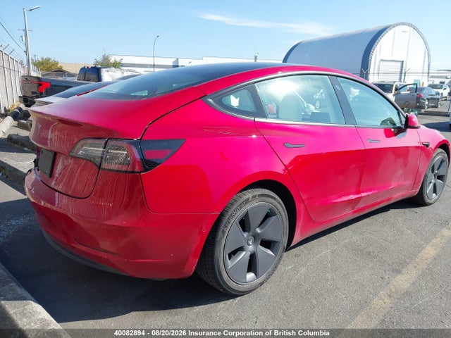 2022 Tesla Model 3 მანქანა იყიდება აუქციონზე, vin: 5YJ3E1EA4NF347121, აუქციონის ნომერი: 40082894