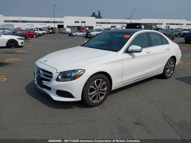 40082896 :رقم المزاد ، 55SWF4KB0HU228722 vin ، 2017 Mercedes-benz C 300 4matic مزاد بيع