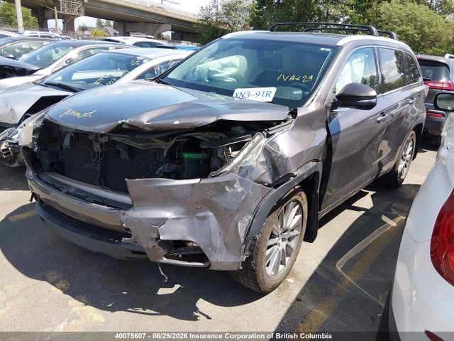 2016 Toyota Highlander Xle მანქანა იყიდება აუქციონზე, vin: 5TDJKRFH9GS285496, აუქციონის ნომერი: 40075607