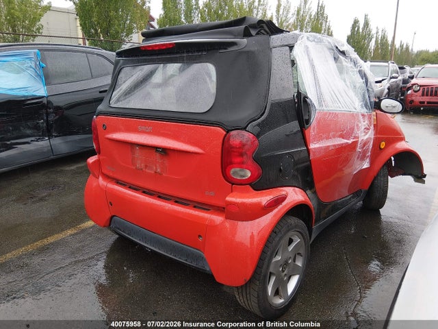 Продажа на аукционе авто 2005 Smart Fortwo, vin: WMEAK00F75J177764, номер лота: 40075958