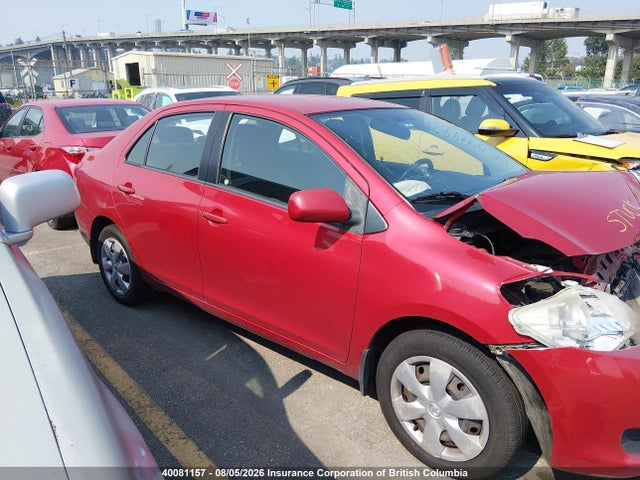 40081157 :رقم المزاد ، JTDBT923981270054 vin ، 2008 Toyota Yaris مزاد بيع