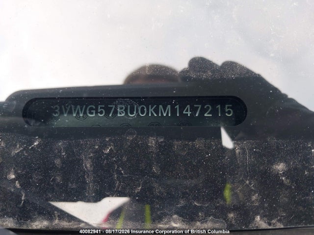 Auction sale of the 2019 Volkswagen Jetta, vin: 3VWG57BU0KM147215, lot number: 40082941