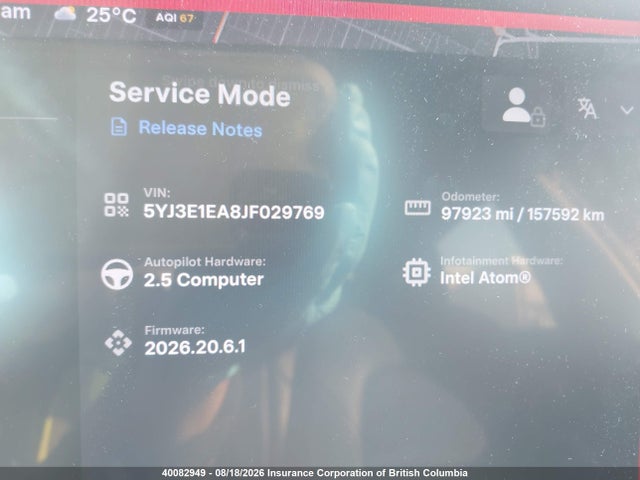 Tesla MODEL 3 2018 5YJ3E1EA8JF029769 Image 16