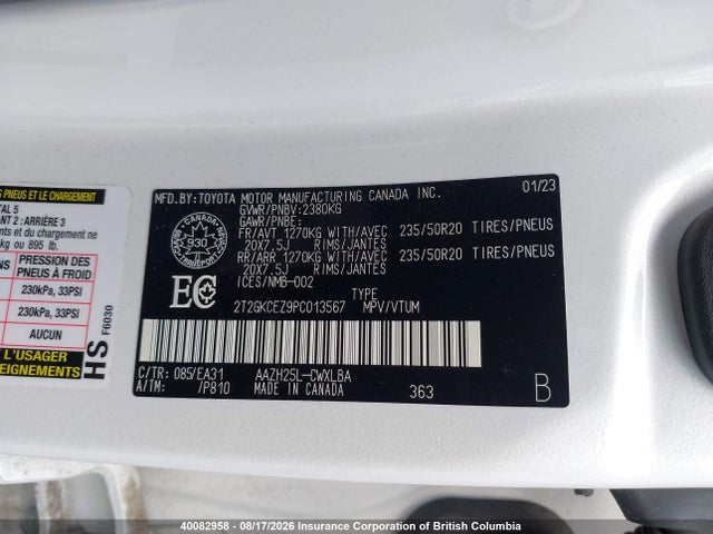 2023 Lexus Nx 350h 350h მანქანა იყიდება აუქციონზე, vin: 2T2GKCEZ9PC013567, აუქციონის ნომერი: 40082958