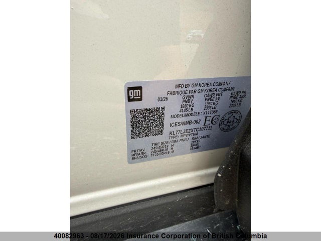 Chevrolet Trax 2026 KL77LJE2XTC107711 Image 13