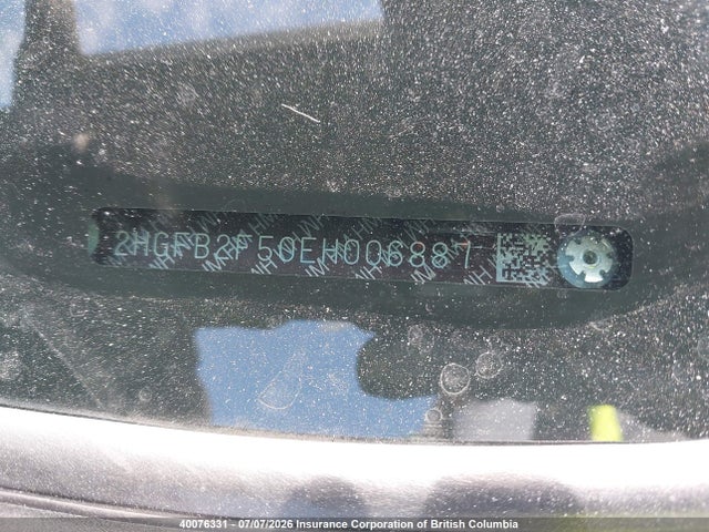 Продаж на аукціоні авто 2014 Honda Civic Lx, vin: 2HGFB2F50EH006887, номер лоту: 40076331