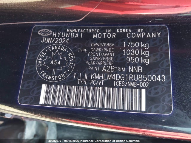 Aukcja sprzedaży 2024 Hyundai Elantra Sel, vin: KMHLM4DG1RU850043, numer aukcji: 40082977