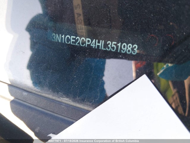3N1CE2CP4HL351983 Nissan Versa Note S/s Plus/sv/sl/sr