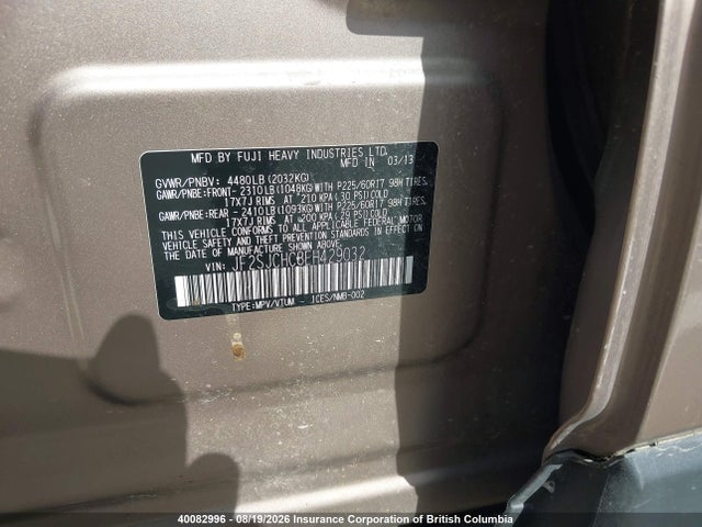 Aukcja sprzedaży 2014 Subaru Forester 2.5i Limited Package, vin: JF2SJCHC8EH429032, numer aukcji: 40082996