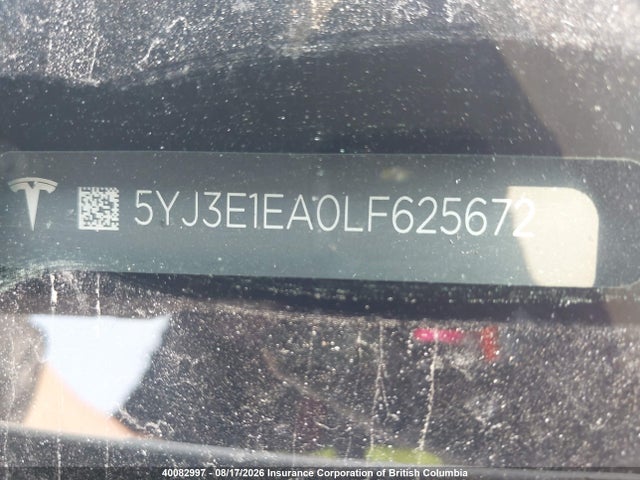 Tesla MODEL 3 2020 5YJ3E1EA0LF625672 Image 19