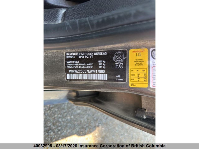 40082998 :رقم المزاد ، WMWZC5C57EWM17880 vin ، 2014 Mini Cooper S Countryman مزاد بيع