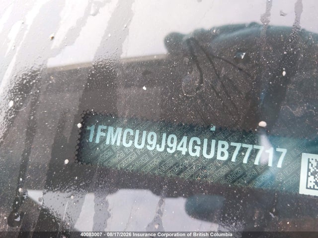 Aukcja sprzedaży 2016 Ford Escape Titanium, vin: 1FMCU9J94GUB77717, numer aukcji: 40083007