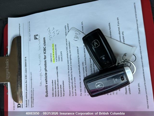 Acura RDX 2016 5J8TB4H5XGL801768 Image 17