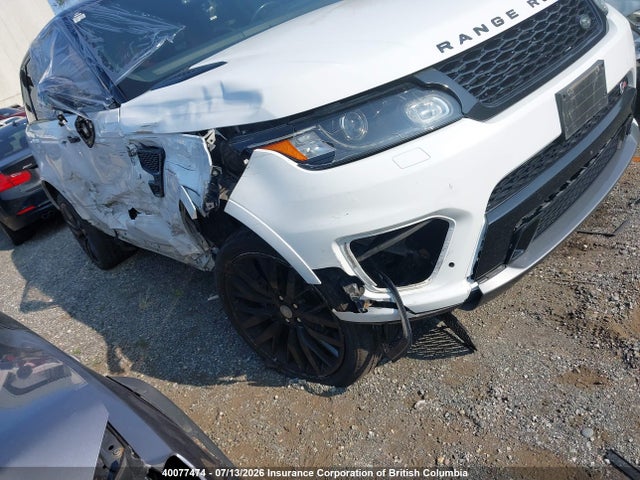 2016 Land Rover Range Rover Sport Svr მანქანა იყიდება აუქციონზე, vin: SALWZ2EF5GA594333, აუქციონის ნომერი: 40077474