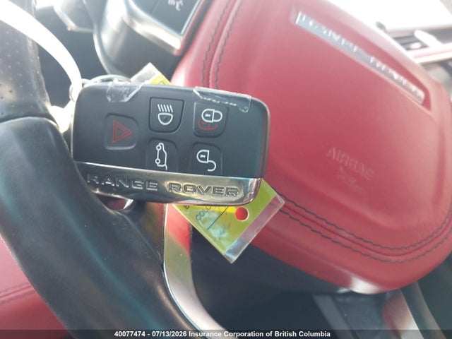 2016 Land Rover Range Rover Sport Svr მანქანა იყიდება აუქციონზე, vin: SALWZ2EF5GA594333, აუქციონის ნომერი: 40077474