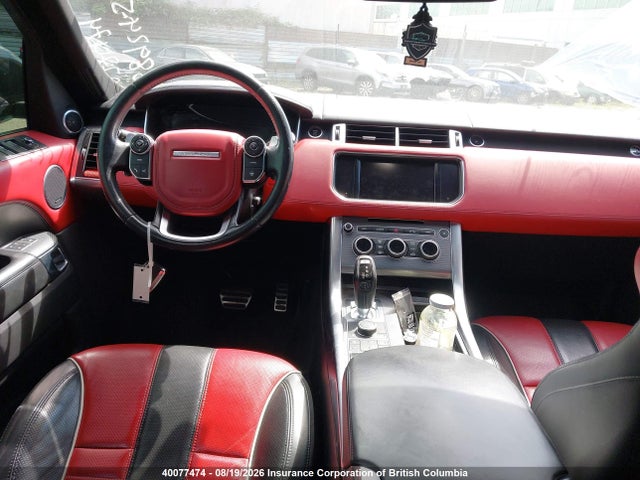 2016 Land Rover Range Rover Sport Svr მანქანა იყიდება აუქციონზე, vin: SALWZ2EF5GA594333, აუქციონის ნომერი: 40077474
