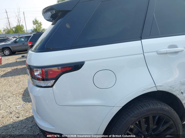 2016 Land Rover Range Rover Sport Svr მანქანა იყიდება აუქციონზე, vin: SALWZ2EF5GA594333, აუქციონის ნომერი: 40077474