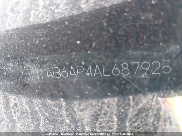 40083067 :رقم المزاد ، 3N1AB6AP4AL687925 vin ، 2010 Nissan Sentra 2.0/2.0s/sr/2.0sl مزاد بيع