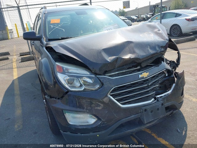2016 Chevrolet Equinox Lt მანქანა იყიდება აუქციონზე, vin: 2GNFLFEK9G6314379, აუქციონის ნომერი: 40078950