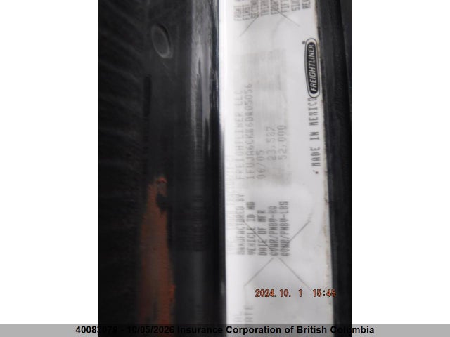 40083079 :رقم المزاد ، 1FUJA6CKX6DW05056 vin ، 2006 Freightliner Conventional Columbia مزاد بيع