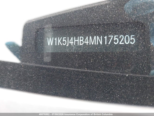 2021 Mercedes-benz Cla 250 4matic მანქანა იყიდება აუქციონზე, vin: W1K5J4HB4MN175205, აუქციონის ნომერი: 40076582