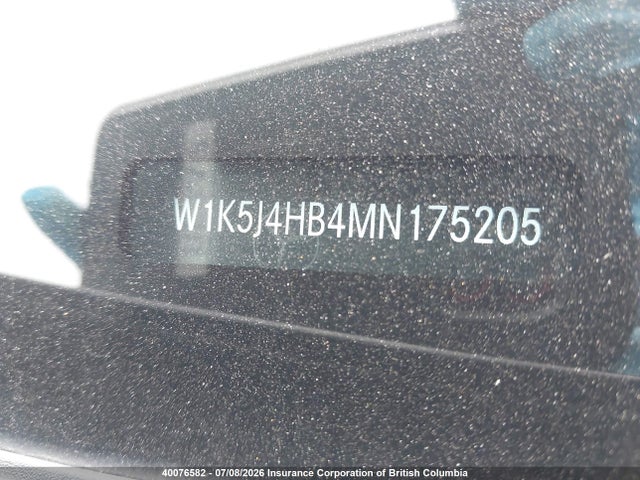 2021 Mercedes-benz Cla 250 4matic მანქანა იყიდება აუქციონზე, vin: W1K5J4HB4MN175205, აუქციონის ნომერი: 40076582