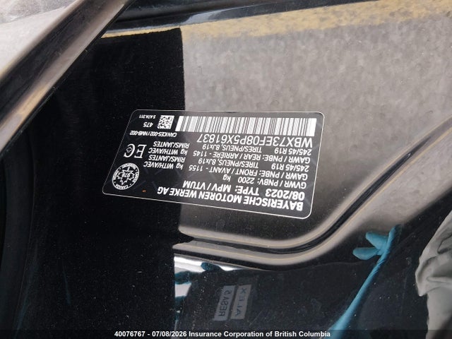 BMW X1 Xdrive28i 2023 WBX73EF08P5X61837 Image 9