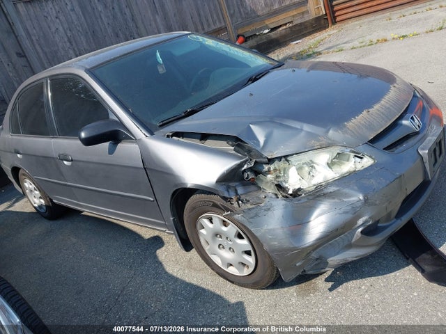 40077544 :رقم المزاد ، 2HGES16394H928609 vin ، 2004 Honda Civic Dx Vp مزاد بيع