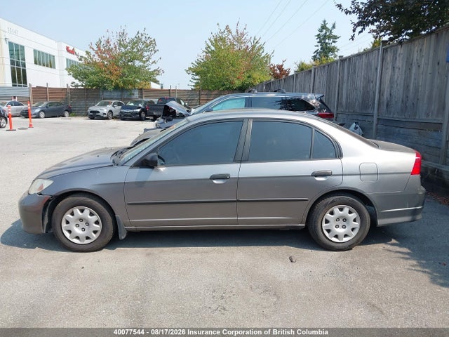 40077544 :رقم المزاد ، 2HGES16394H928609 vin ، 2004 Honda Civic Dx Vp مزاد بيع