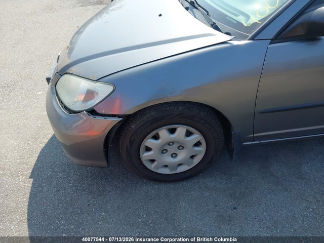 40077544 :رقم المزاد ، 2HGES16394H928609 vin ، 2004 Honda Civic Dx Vp مزاد بيع