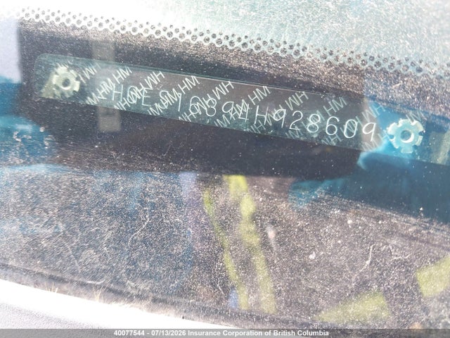 40077544 :رقم المزاد ، 2HGES16394H928609 vin ، 2004 Honda Civic Dx Vp مزاد بيع