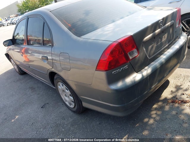 40077544 :رقم المزاد ، 2HGES16394H928609 vin ، 2004 Honda Civic Dx Vp مزاد بيع