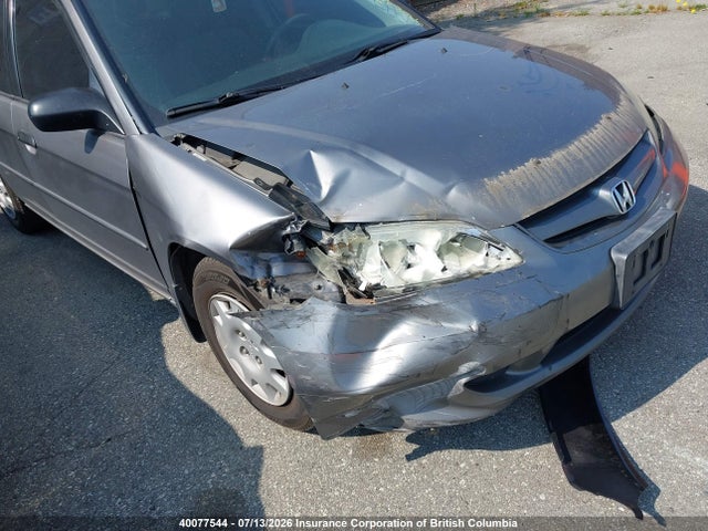 40077544 :رقم المزاد ، 2HGES16394H928609 vin ، 2004 Honda Civic Dx Vp مزاد بيع