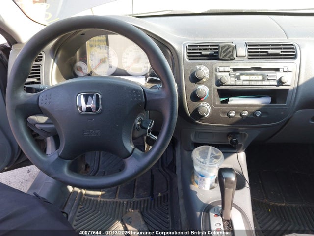 40077544 :رقم المزاد ، 2HGES16394H928609 vin ، 2004 Honda Civic Dx Vp مزاد بيع