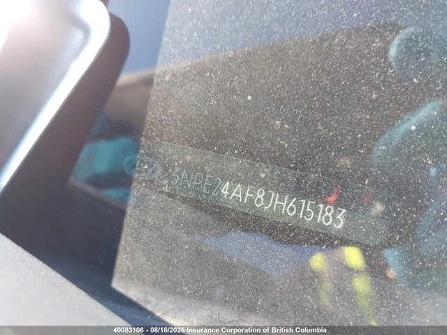 40083106 :رقم المزاد ، 5NPE24AF8JH615183 vin ، 2018 Hyundai Sonata Gl مزاد بيع