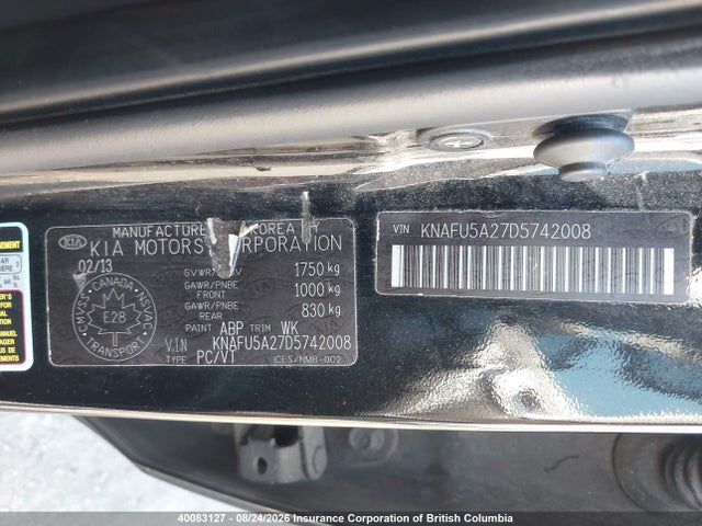 Продаж на аукціоні авто 2013 Kia Forte, vin: KNAFU5A27D5742008, номер лоту: 40083127