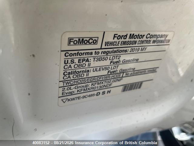 2019 Ford Transit Connect Xl მანქანა იყიდება აუქციონზე, vin: NM0LS7S21K1416647, აუქციონის ნომერი: 40083152