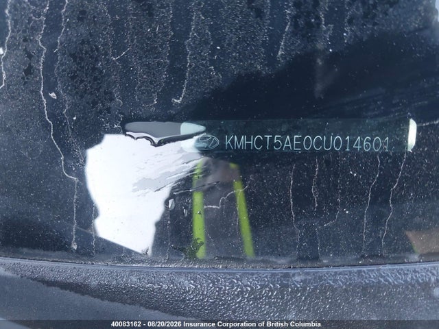 40083162 :رقم المزاد ، KMHCT5AE0CU014601 vin ، 2012 Hyundai Accent Gl مزاد بيع