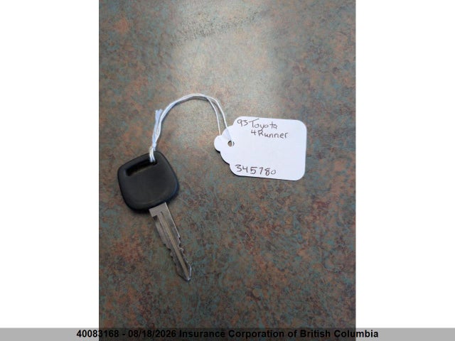 Aukcja sprzedaży 1993 Toyota 4runner Sr5, vin: JT4VN36H7P0016213, numer aukcji: 40083168