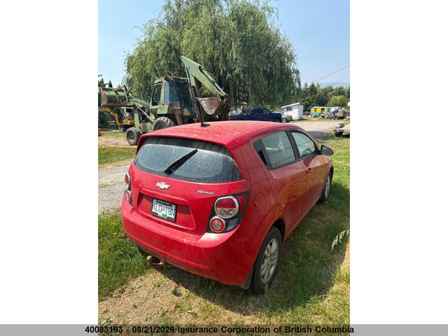 Продаж на аукціоні авто 2012 Chevrolet Sonic, vin: 1G1JB6EH6C4149955, номер лоту: 40083193