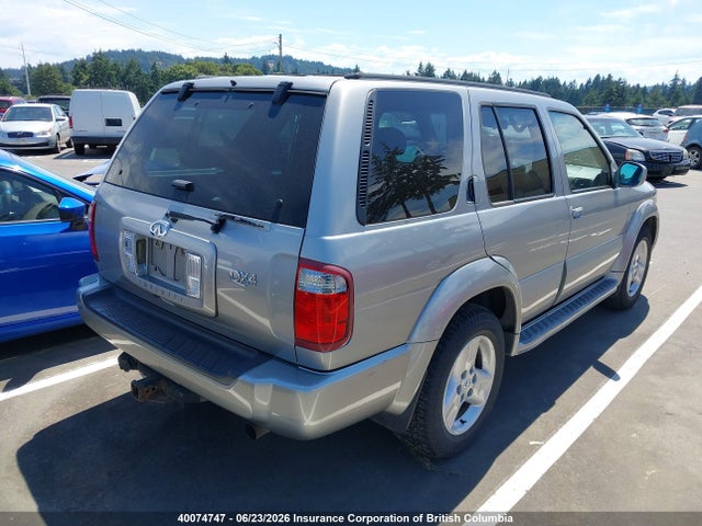 40074747 :رقم المزاد ، JNRDR09Y91W215035 vin ، 2001 Infiniti Qx4 مزاد بيع