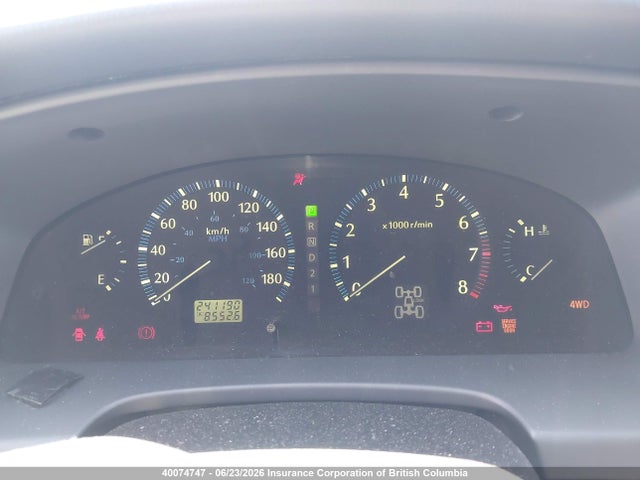 40074747 :رقم المزاد ، JNRDR09Y91W215035 vin ، 2001 Infiniti Qx4 مزاد بيع