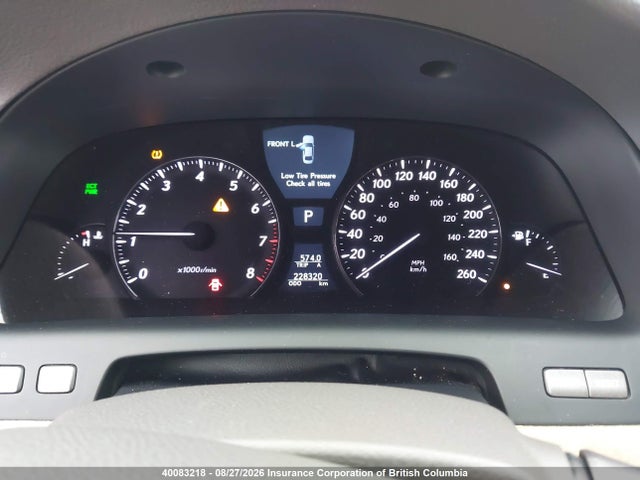 40083218 :رقم المزاد ، JTHCL46F095000134 vin ، 2009 Lexus Ls 460 مزاد بيع