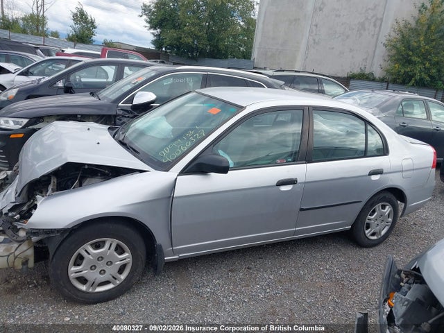 2001 Honda Civic Dx მანქანა იყიდება აუქციონზე, vin: 2HGES163X1H906520, აუქციონის ნომერი: 40080327