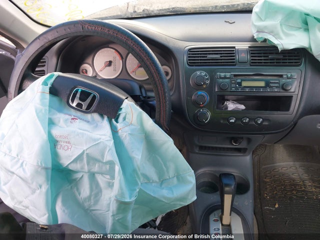 2001 Honda Civic Dx მანქანა იყიდება აუქციონზე, vin: 2HGES163X1H906520, აუქციონის ნომერი: 40080327