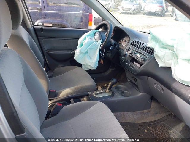 2001 Honda Civic Dx მანქანა იყიდება აუქციონზე, vin: 2HGES163X1H906520, აუქციონის ნომერი: 40080327