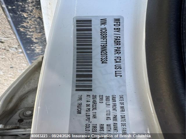 RAM 1500 Sport 2022 1C6SRFTT9NN207334 Image 16