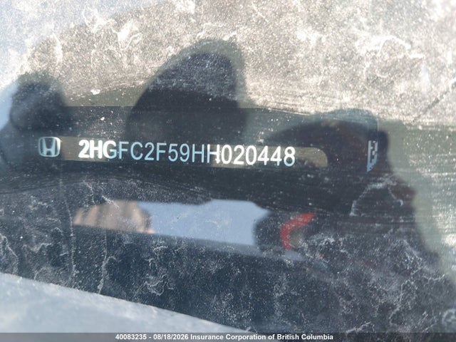40083235 :رقم المزاد ، 2HGFC2F59HH020448 vin ، 2017 Honda Civic مزاد بيع