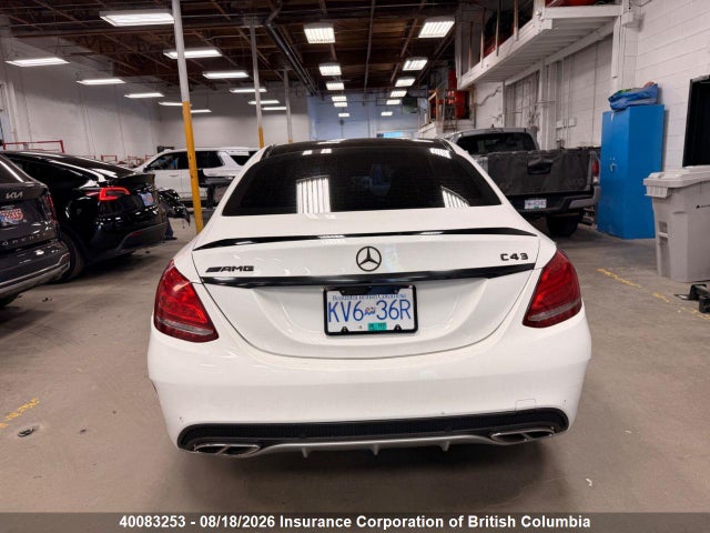 2017 Mercedes-benz C 43 4mati Amg მანქანა იყიდება აუქციონზე, vin: 55SWF6EBXHU184980, აუქციონის ნომერი: 40083253