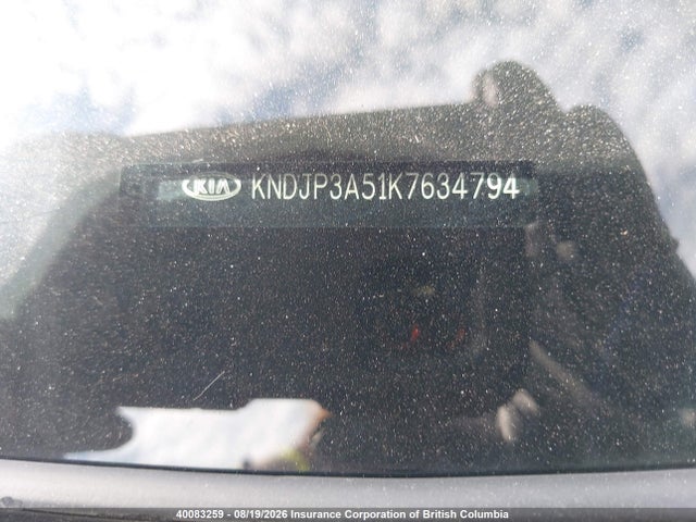 40083259 :رقم المزاد ، KNDJP3A51K7634794 vin ، 2019 Kia Soul مزاد بيع